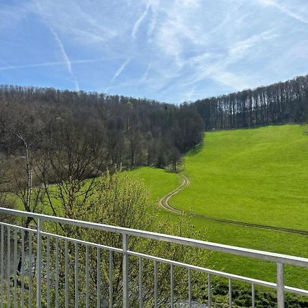 Freistehendes Ferienhaus Mit Kamin, Sauna, Atemberaubenden Blick Ins Tal, Mehrere Terrassen, 1500Qm Grundstueck 1,6M Hoch Eingezaeunt Gerabronn Extérieur photo