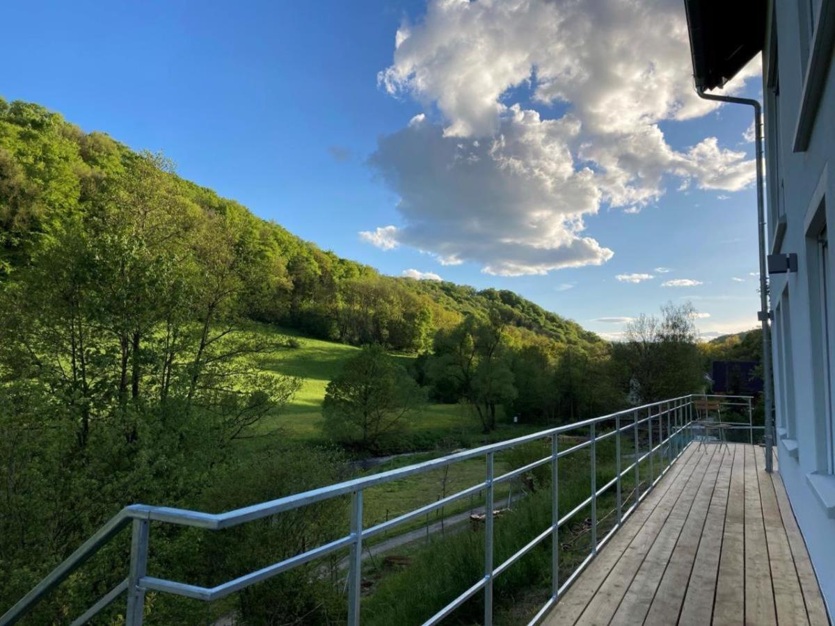 Freistehendes Ferienhaus Mit Kamin, Sauna, Atemberaubenden Blick Ins Tal, Mehrere Terrassen, 1500Qm Grundstueck 1,6M Hoch Eingezaeunt Gerabronn Extérieur photo