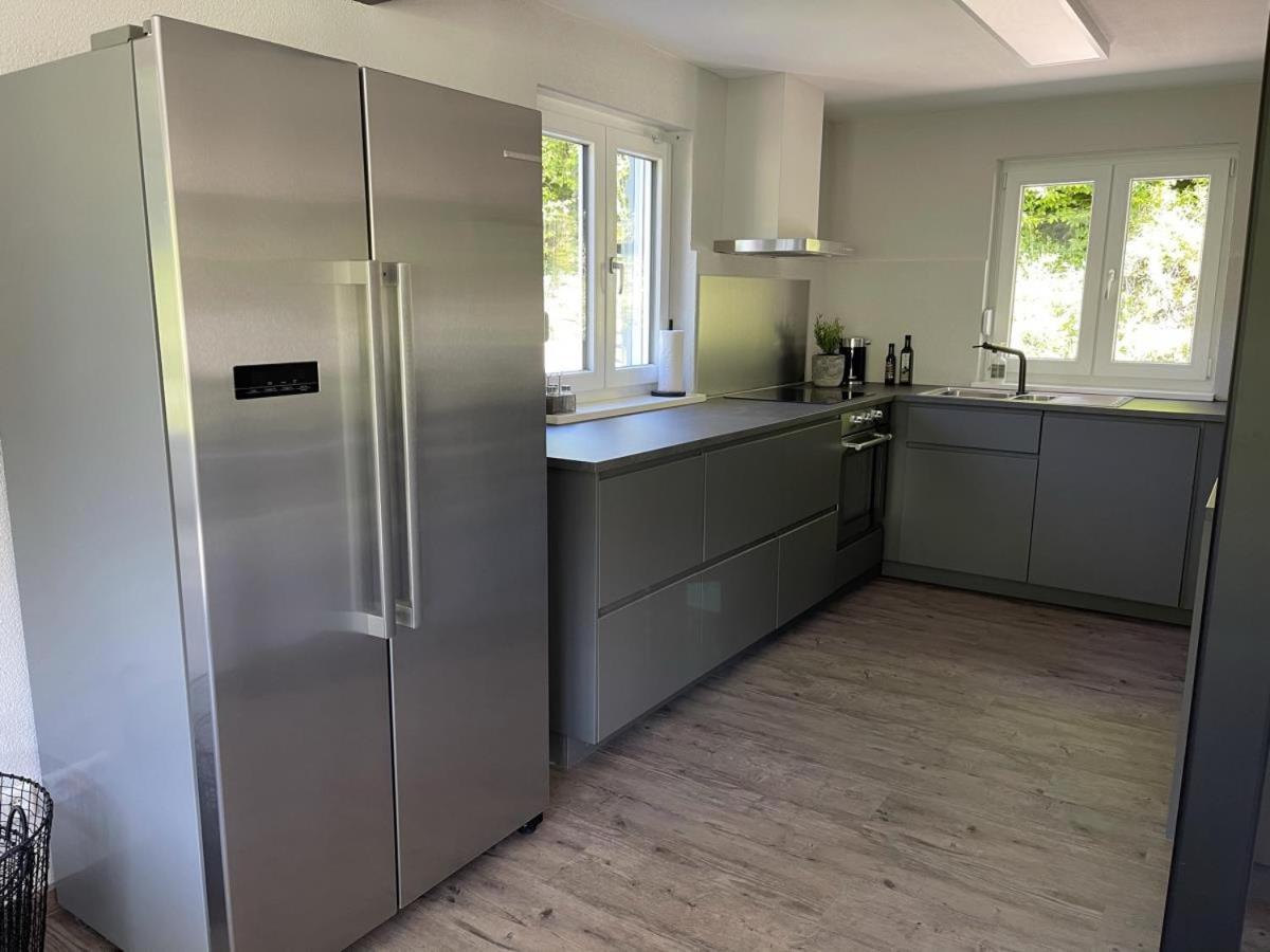 Freistehendes Ferienhaus Mit Kamin, Sauna, Atemberaubenden Blick Ins Tal, Mehrere Terrassen, 1500Qm Grundstueck 1,6M Hoch Eingezaeunt Gerabronn Extérieur photo